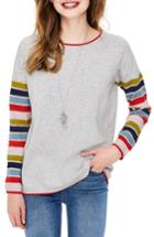 Women's Boden Berwick Stripe Sleeve Sweater