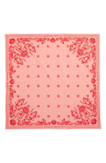 Women's Alexander Mcqueen Sailor Of Dead Bandana, Size - Red