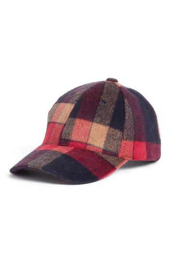 Women's Treasure & Bond Plaid Flannel Baseball Cap -