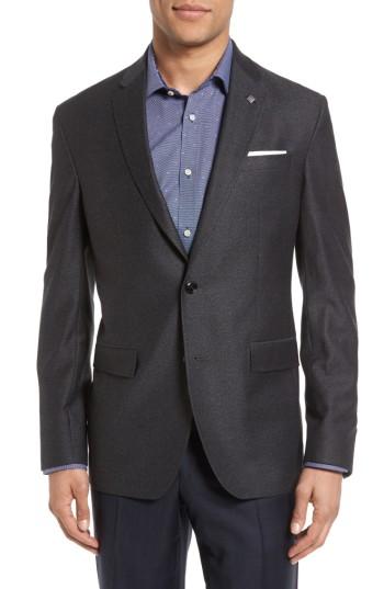 Men's Ted Baker London Konan Trim Fit Wool Blazer R - Grey