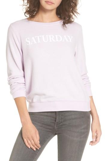 Women's Dream Scene Saturday Sweatshirt, Size - Purple
