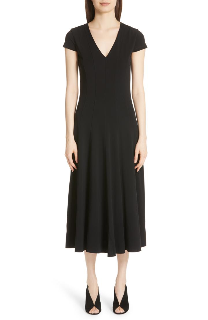 Women's Max Mara Ninfa Midi Dress Us / 38 It - Black