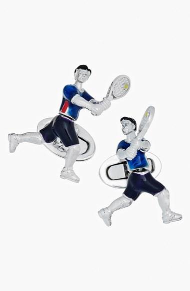 Men's Jan Leslie Tennis Player Cuff Links