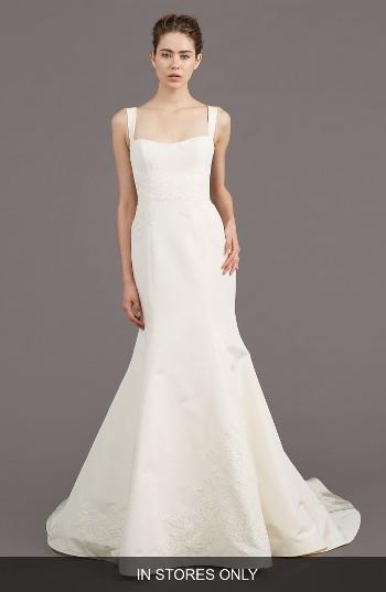 Women's Amsale Mave Silk Blend Mermaid Gown