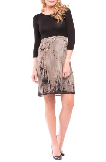 Women's Olian 'jolie' Maternity Dress - Beige