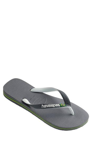Men's Havaianas Brazil Mix Flip Flop M - Grey