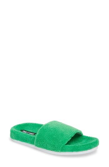 Women's Jane And The Shoe Julie Slide Sandal M - Green