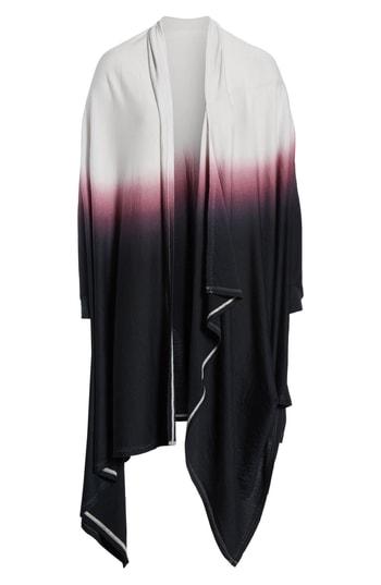 Women's Y's By Yohji Yamamoto Dip Dye Wool Jersey Cardigan