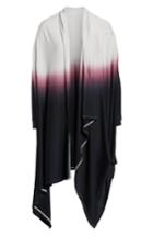 Women's Y's By Yohji Yamamoto Dip Dye Wool Jersey Cardigan