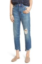 Women's Madewell Perfect Summer Ripped High Waist Ankle Jeans - Blue