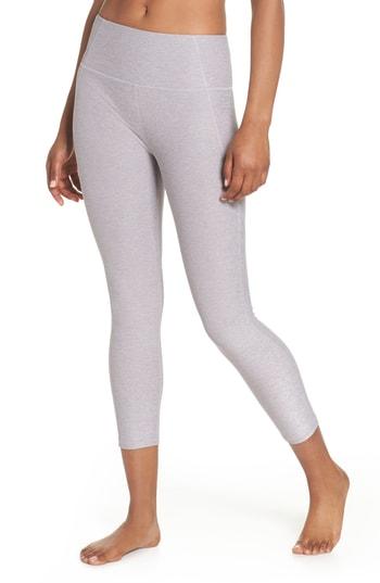 Women's Varley Everett High Waist Crop Tights - Grey