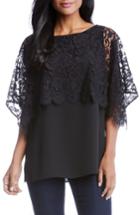 Women's Karen Kane Lave Overlay Crepe Top