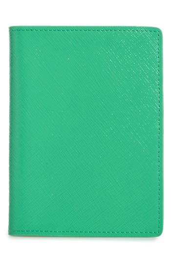 Nordstrom Leather Passport Case - Green