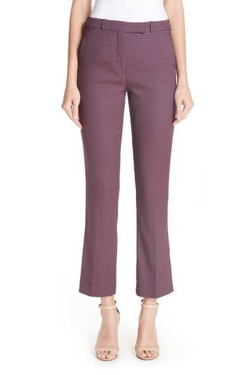 Women's Etro Tile Pattern Jacquard Pants Us / 40 It - Pink