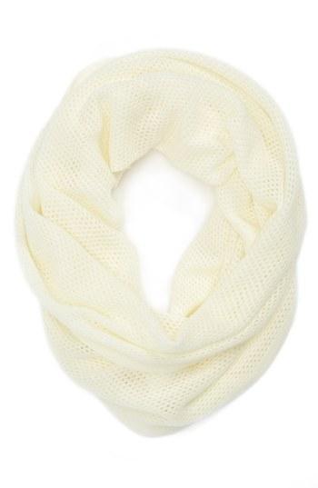 Collection Xiix Knit Infinity Scarf Womens Snow White One Size