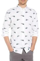 Men's Bonobos Summerweight Slim Fit Swallow Print Sport Shirt R - White