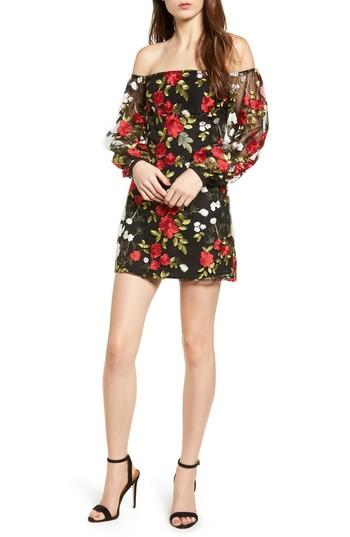 Women's Lovers + Friends Bliss Off The Shoulder Dress - Red