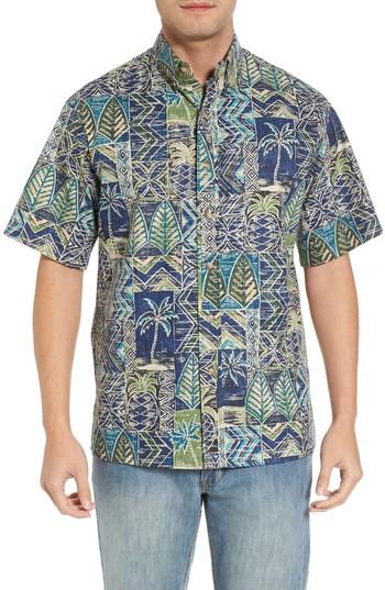 Men's Kahala Makani Classic Fit Non-iron Sport Shirt - Blue
