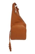 Street Level Faux Leather Crossbody Bag - Brown