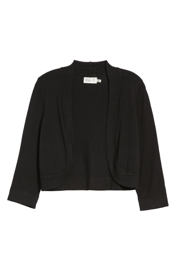 Women's Eliza J Open Front Bolero Cardigan - Black