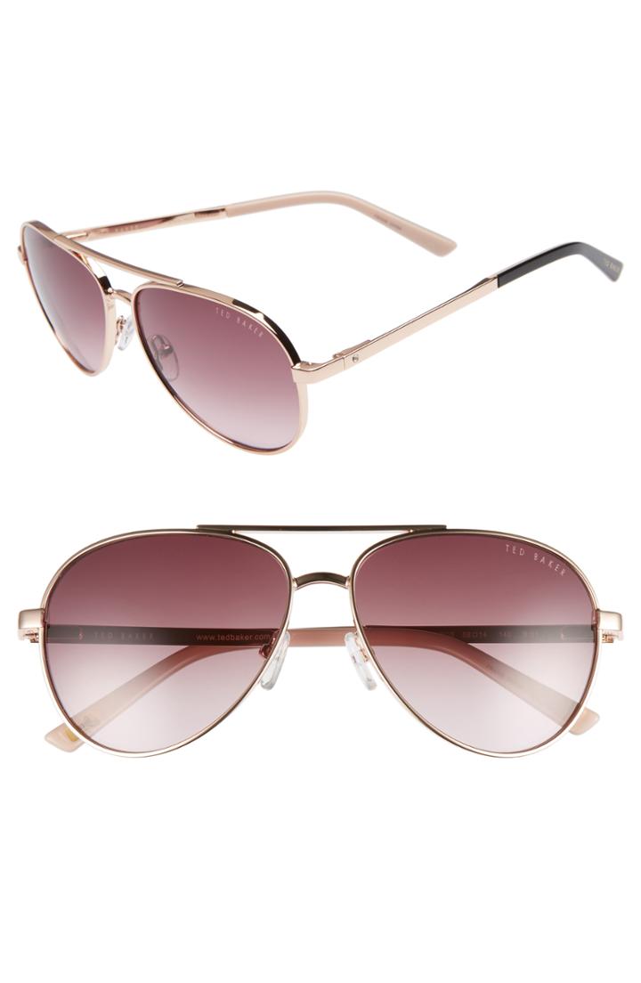 Women's Ted Baker London 58mm Aviator Sunglasses -