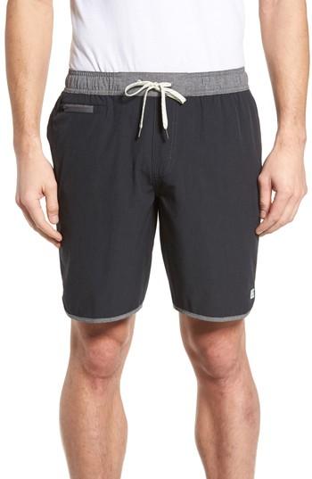Men's Vuori Banks Performance Hybrid Shorts - Black
