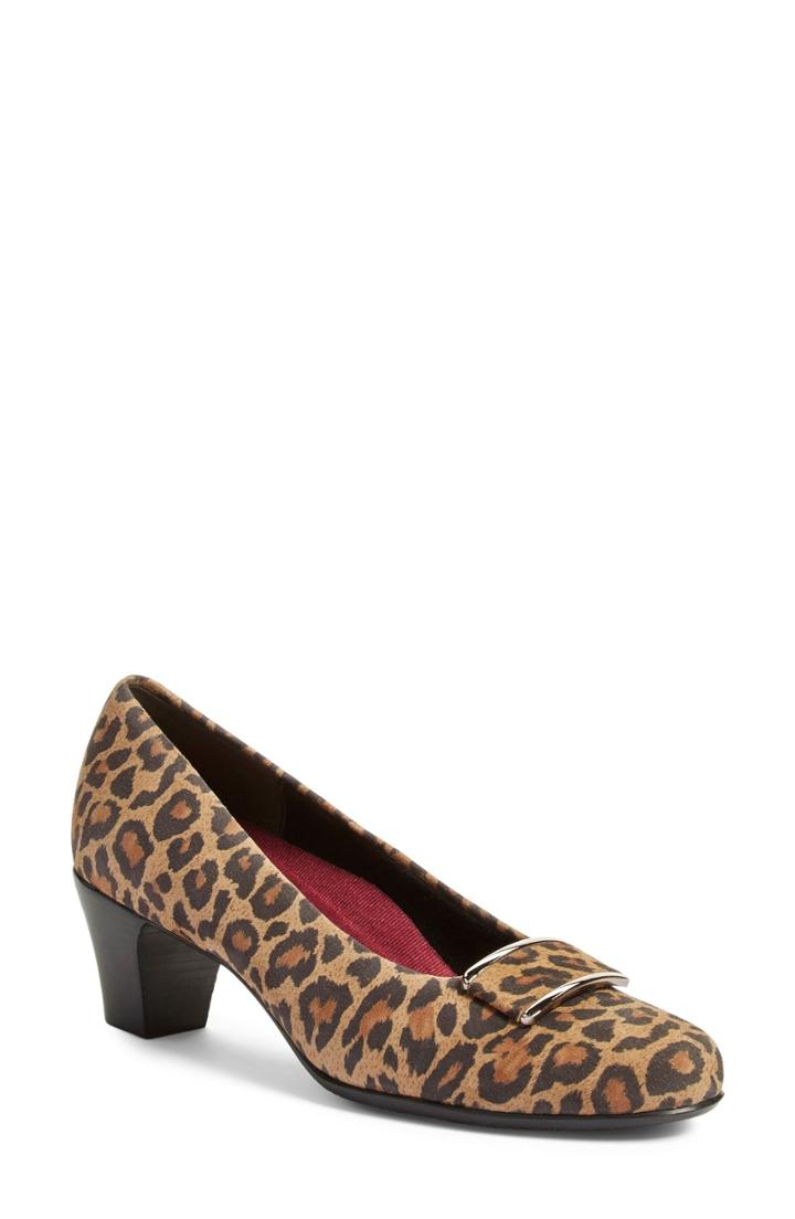 Women's Munro 'mara' Block Heel Pump .5 N - Brown