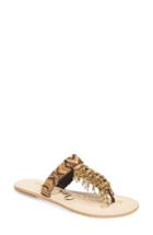 Women's Sam Edelman Anella Beaded Sandal M - Brown