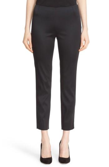 Women's Lafayette 148 New York 'stanton - Belle Satin' Pants - Black