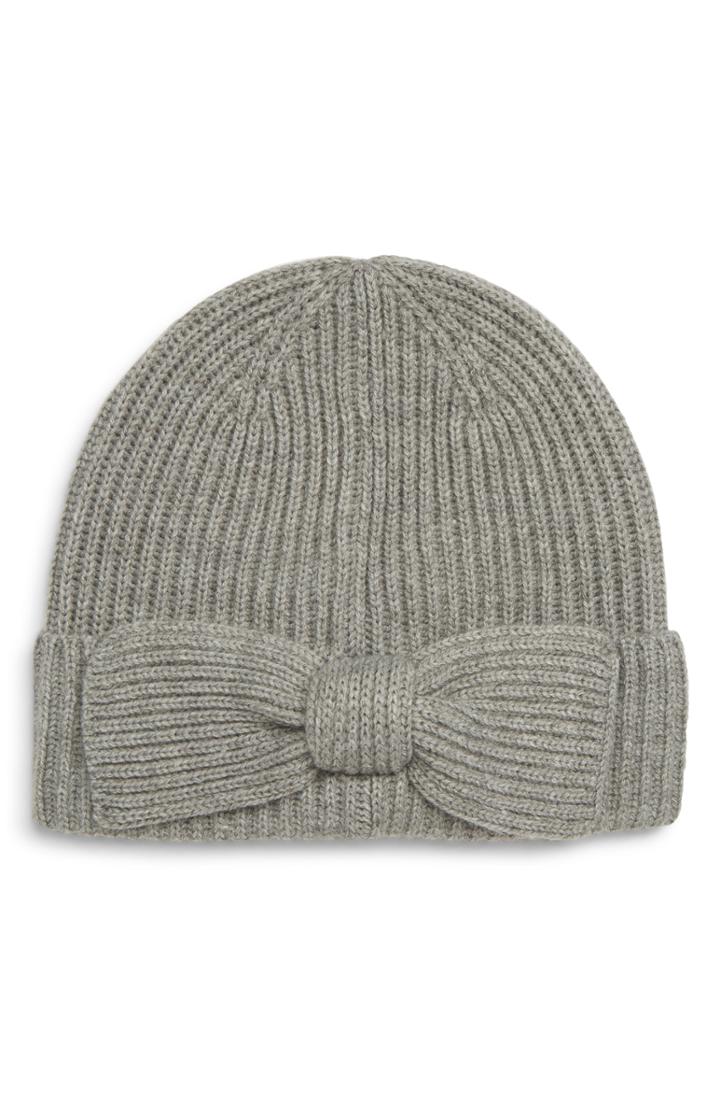 Women's Kate Spade New York Bow Beanie - Grey