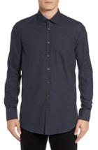 Men's Sand Trim Fit Sport Shirt, Size - Blue