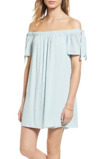 Women's One Clothing Off The Shoulder Shift Dress - Blue