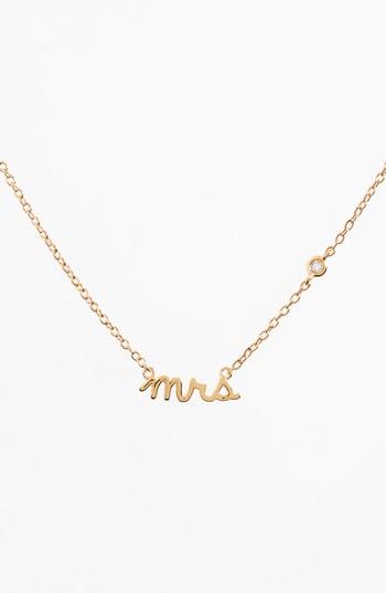 Women's Syd By Sydney Evan Mrs Necklace