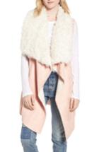 Women's Heurueh Dawn Maxi Fly Away Faux Shearling Vest, Size - Pink