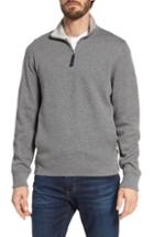 Men's Lacoste Quarter Zip Cotton Interlock Sweatshirt (3xl) - Grey