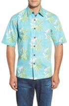 Men's Kahala Pua Classic Fit Print Sport Shirt, Size - Blue