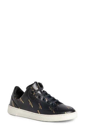 Women's Balenciaga Logo Low Top Sneaker Us / 35eu - Black
