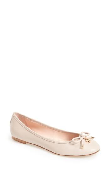 Women's Kate Spade New York 'willa' Skimmer Flat M - White