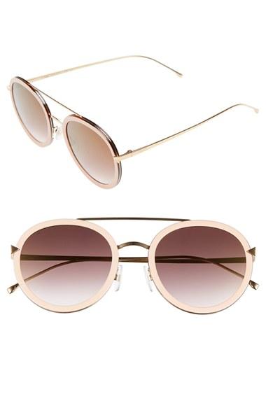 Women's Fendi 51mm Round Aviator Sunglasses -