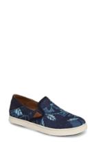 Women's Olukai Pehuea Print Slip-on Sneaker M - Blue