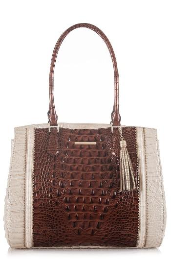 Brahmin Melbourne Alice Leather Tote - Brown
