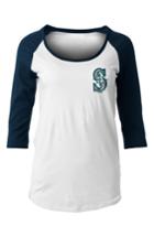 Women's New Era Cap Mlb Raglan Jersey Tee, Size - White