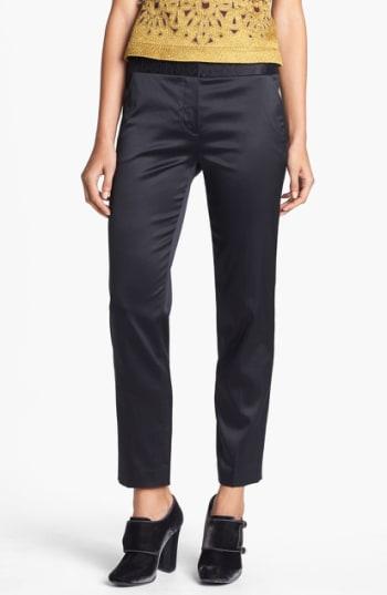 Women's Tory Burch 'geoff' Silk Blend Pants