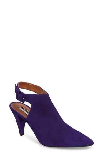 Women's Topshop Jest Cone Heel Slingback Pump .5us / 36eu - Blue