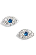 Women's Argento Vivo Evil Eye Crystal Stud Earrings