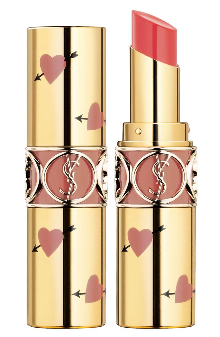 Yves Saint Laurent Heart And Arrow Rouge Volupte Shine Collector Oil-in-stick Lipstick - Corail Dolman