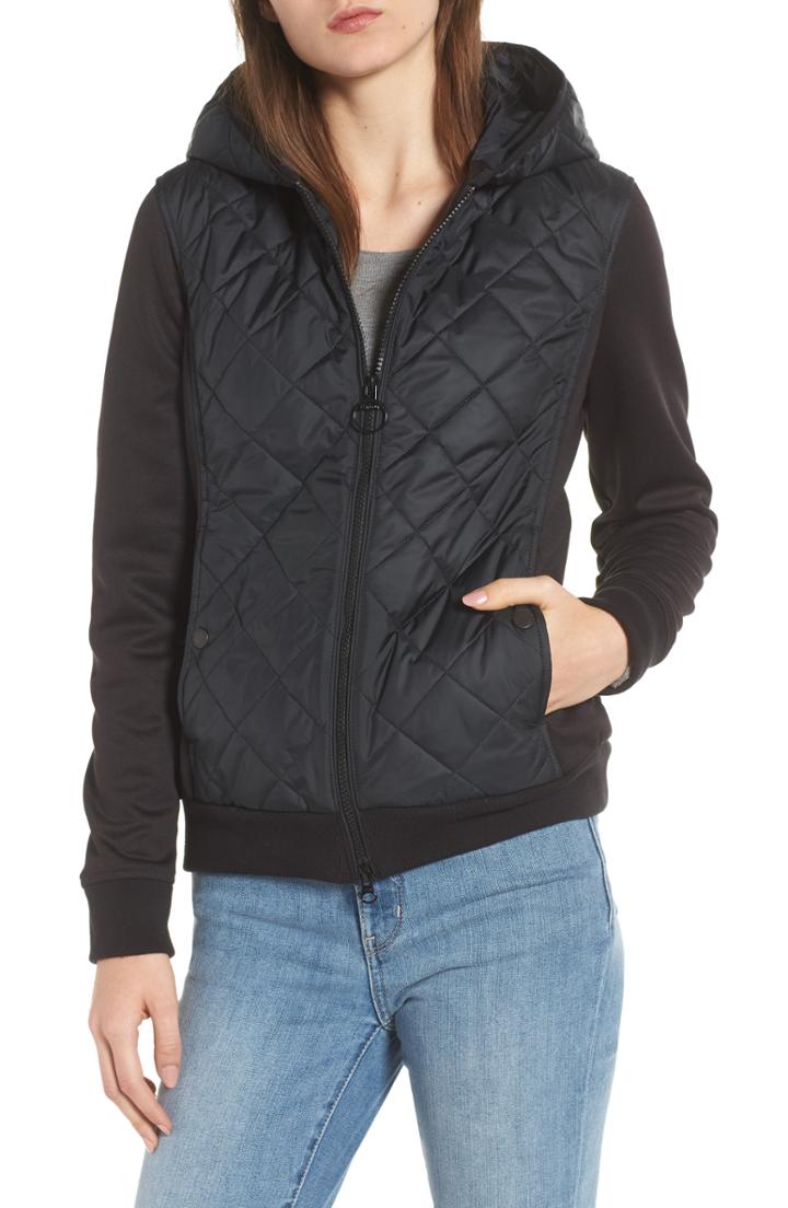 Women's Barbour Brimham Hybrid Jacket Us / 10 Uk - Black
