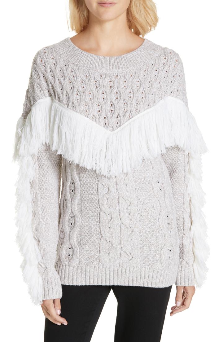 Women's Amur Ulla Fringe Wool Sweater