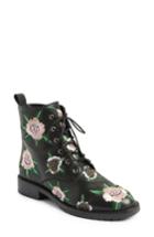 Women's Rebecca Minkoff Gerry Embroidered Lace-up Boot M - Black
