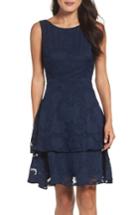 Women's Taylor Dresses Tiered Burnout Organza Dress